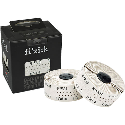 Fizik stuurtape Superlight Tacky met logo Fizik wit (set)