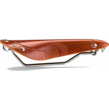 Load image into Gallery viewer, Selle Monte Grappa Italia Zadel Italia V1 Vintage Storica leder honingbruin AM
