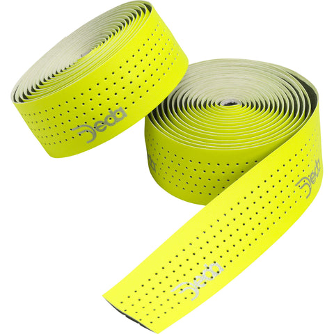 Deda stuurtape geperforeerd fluo geel