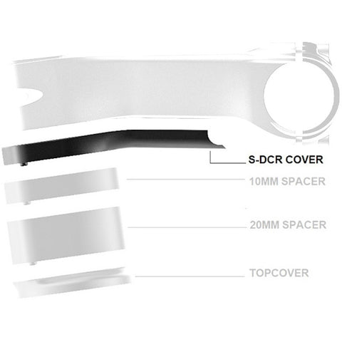 Deda cover Superbox 70-80mm nylon zwart