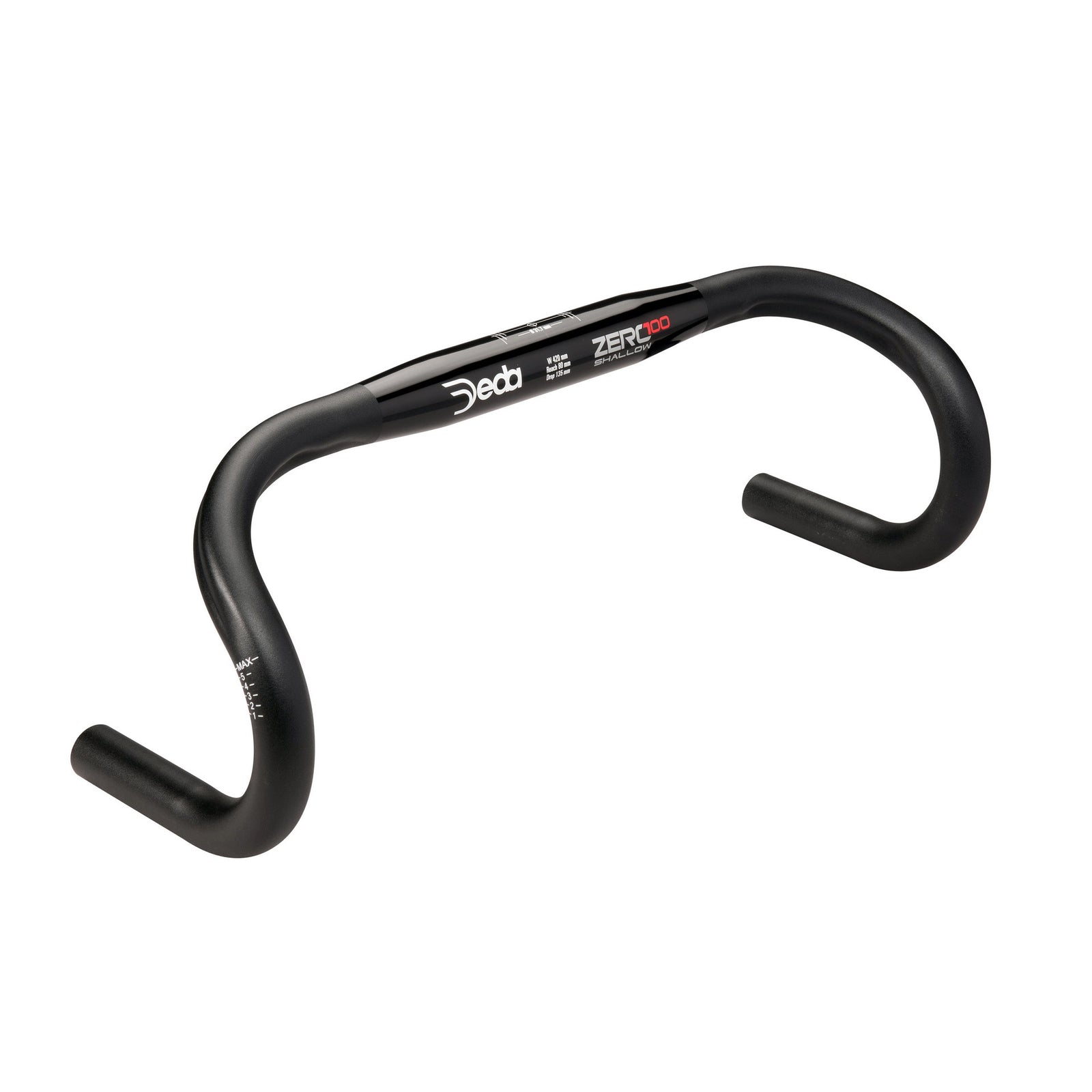 Deda Stuurbocht Zero100 Shallow 42cm Black Aluminium