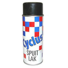 Cyclus spuitlak 400cc zwart glans