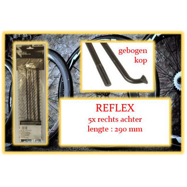 Miche spaak reflex dark 290mm ra zwart (5st)