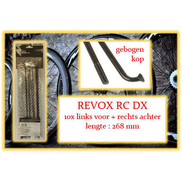Miche spaak revox rc dx 268mm lv+ra zwart (10st)