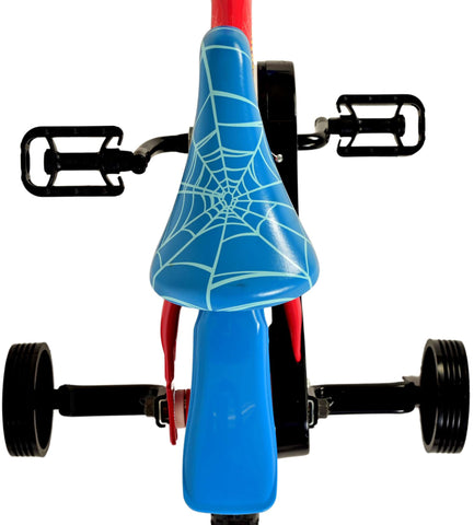 Marvel Spider-Man Kinderfiets Jongens 10 inch Rood Blauw Doortrapper