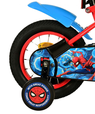 Spider-Man Kinderfiets - Jongens - 12 inch - Blauw Rood