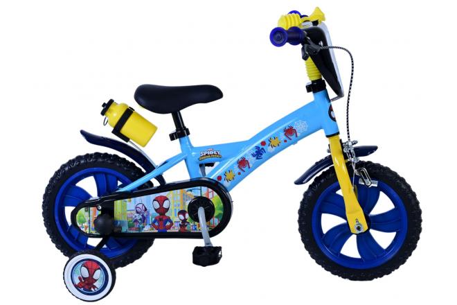 Load image into Gallery viewer, Spidey and his amazing friends Spidey Kinderfiets Jongens 12 inch Blauw
