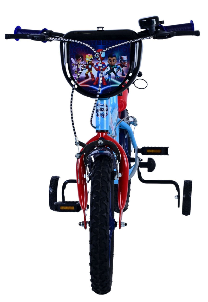 Load image into Gallery viewer, Spidey and his amazing friends Spidey Kinderfiets Jongens 14 inch Blauw Twee handremmen
