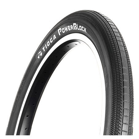 Buitenband Tioga 20-1.95 49-406 BMX zwart Power Block