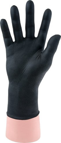 Plastic nitrile handschoen dun m 8 doos a 100