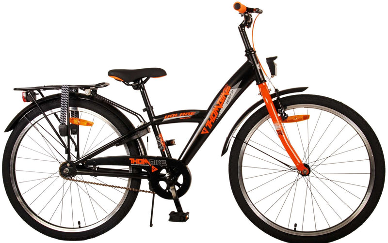 Load image into Gallery viewer, Volare Thombike Kinderfiets Jongens 24 inch Zwart Oranje
