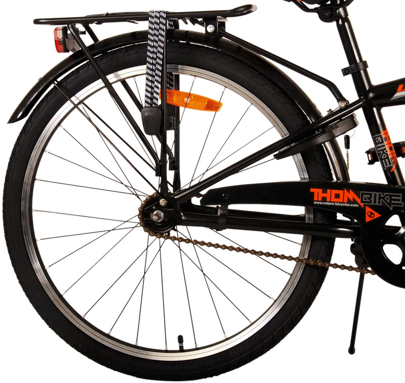 Load image into Gallery viewer, Volare Thombike Kinderfiets Jongens 24 inch Zwart Oranje
