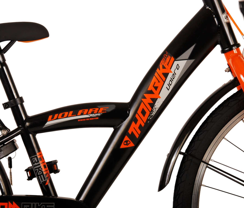 Load image into Gallery viewer, Volare Thombike Kinderfiets Jongens 24 inch Zwart Oranje
