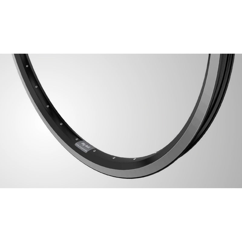 Load image into Gallery viewer, Velg 28 (622) BigBull 36 14 zwart zilver zijkant
