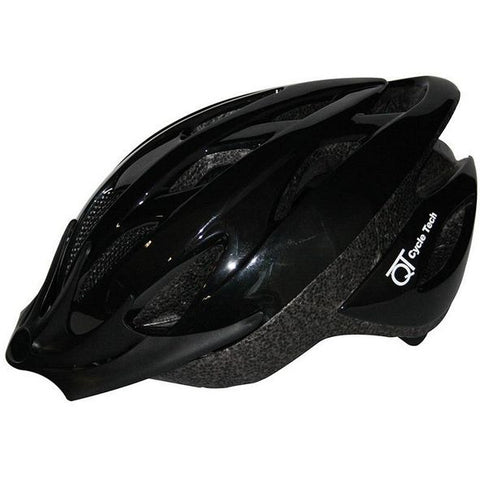 Qtcycletech qt cycle tech helm zwart pearl l 58-62cm