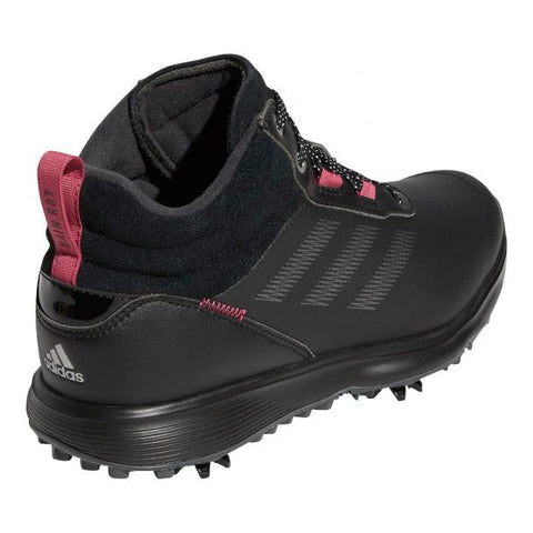 golfschoenen S2G MID-Cut dames leer zwart roze mt 36 2 3
