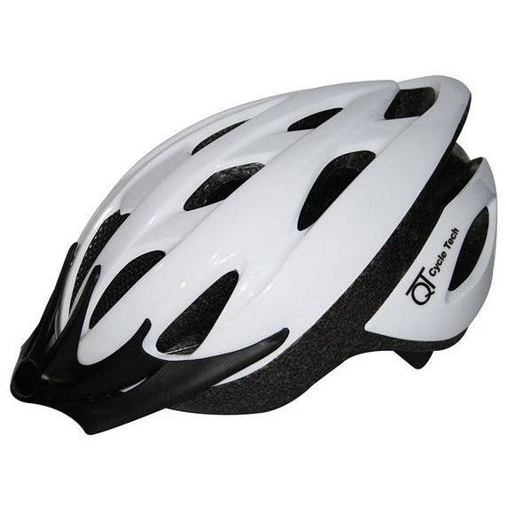 Qtcycletech qt cycle tech helm wit pearl l 58-62cm 2810208