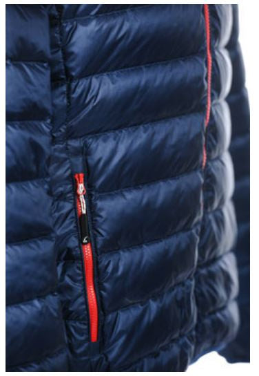 Load image into Gallery viewer, Alvivo Outdoorjas Glasgow heren nylon blauw rood maat XS
