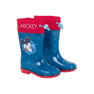 Arditex Regenlaarzen Mickey junior PVC donkerblauw rood maat 28