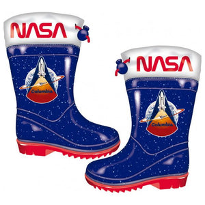 Arditex Nasa Regenlaarzen Junior PVC Blauw Rood Maat 32