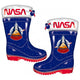 Arditex Nasa Regenlaarzen Junior PVC Blauw Rood Maat 28
