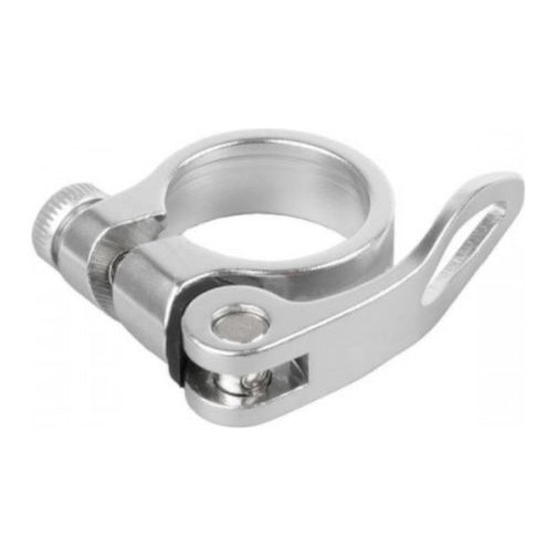 Hzb kalloy uno quick release zadelklem snelspan alu zilver 31.8 mm