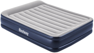 Bestway Luchtbed tritech 46 cm queen 203 cm blauw grijs