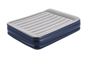Bestway Luchtbed tritech 46 cm queen 203 cm blauw grijs