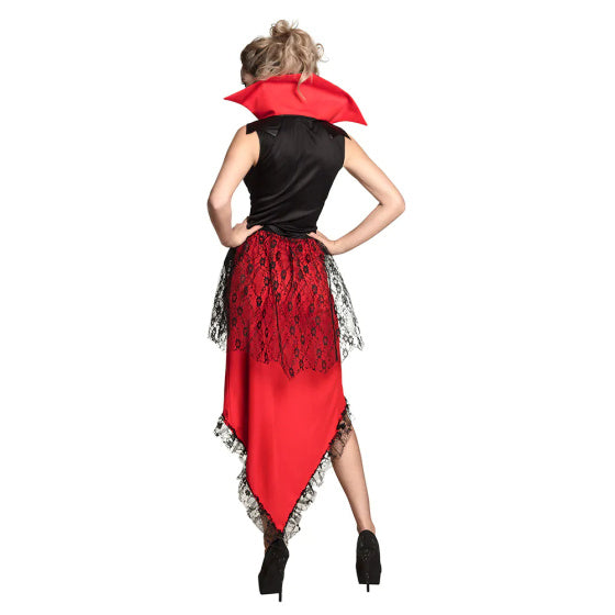 Load image into Gallery viewer, Boland Bloodthirsty queen kostuum dames rood zwart maat 36 38 (S)
