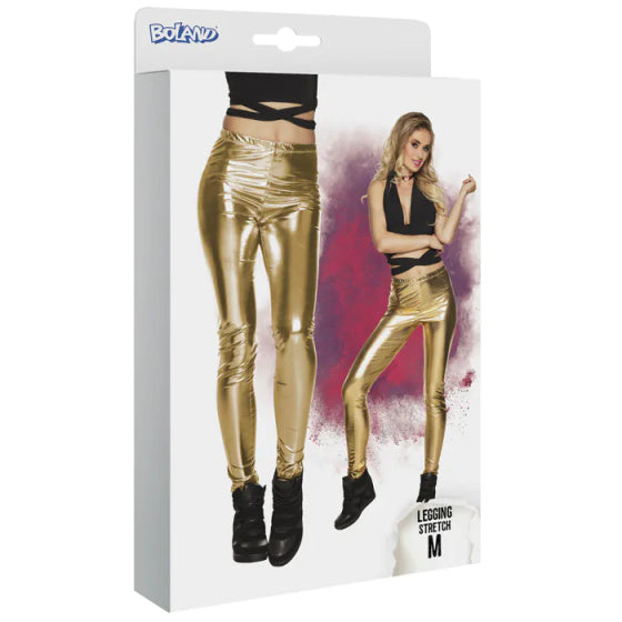 Load image into Gallery viewer, Boland Legging Glance Dames Goud Maat M
