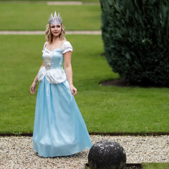 Load image into Gallery viewer, Boland Prinses Maribel verkleedjurk dames blauw maat 36 38
