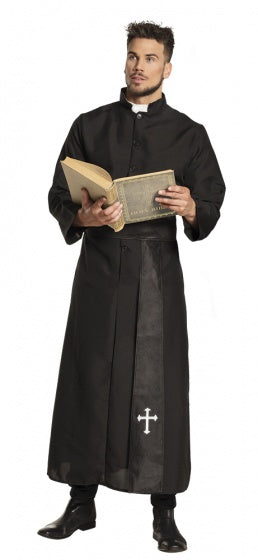 Boland Verkleedpak Holy Priest Heren Zwart Maat 50 52