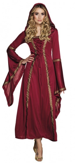 Load image into Gallery viewer, Boland Verkleedpak Lady Gwendolyn Dames Rood Maat 36 38
