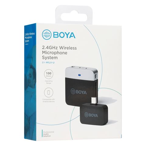 Load image into Gallery viewer, Boya 2.4 GHz Dasspeld Microfoon Draadloos BY-M1LV-U voor USB-C
