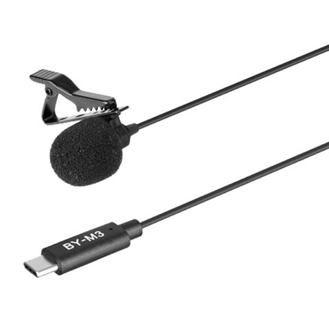 Load image into Gallery viewer, Boya Clip-on Lavalier Microfoon BY-M3 voor USB-C
