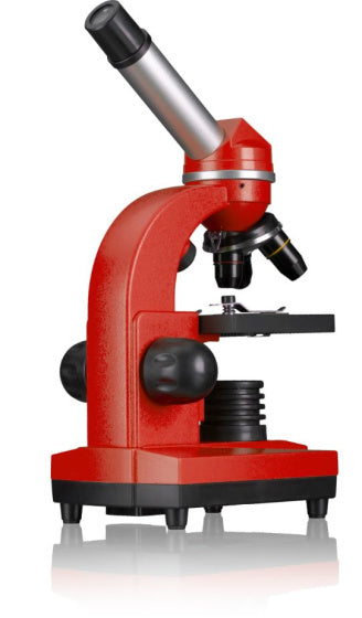 Bresser Microscoop junior 29 cm staal rood 28-delig