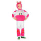 Ciao s.r.l Robot Trains 3-delig verkleedpak roze wit
