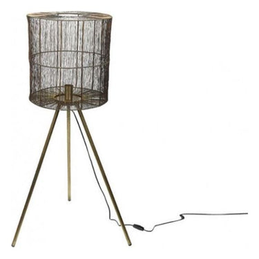 Hi-point Duncan staande lamp 119 cm E27 nikkel 25W goud