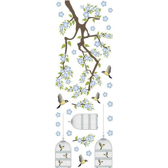 Crearreda Muursticker Branch Cages 300 x 270 cm 13-delig