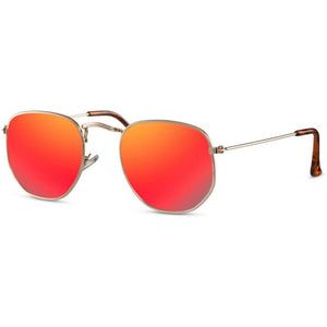 zonnebril unisex goud rood (CWI2413)