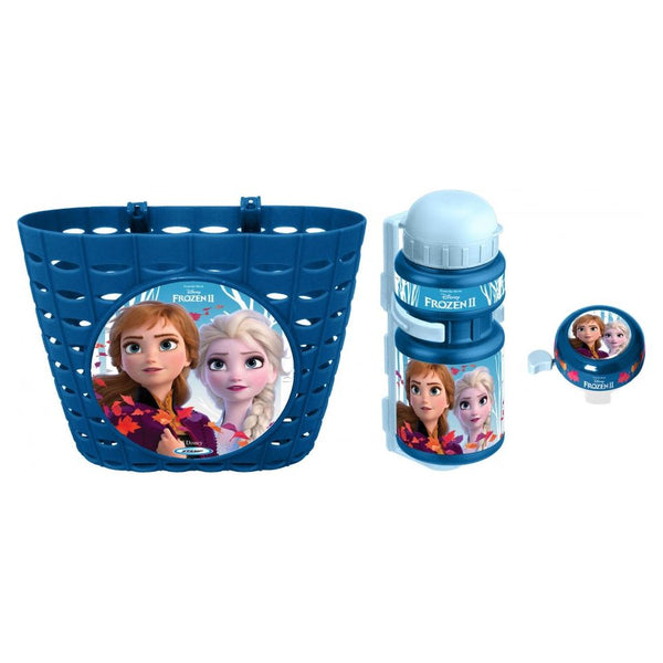 Frozen II Kinderfietsaccessoires Blauw 3-delig