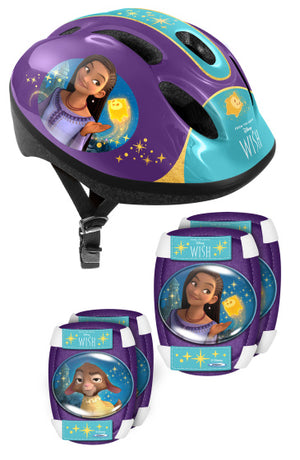Disney Wish 5-delig Skatebescherming 50-56 cm Paars Turquoise maat S M