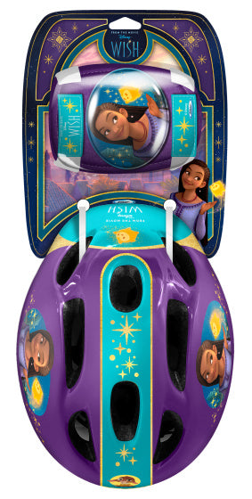 Load image into Gallery viewer, Disney Wish 5-delig Skatebescherming 50-56 cm Paars Turquoise maat S M
