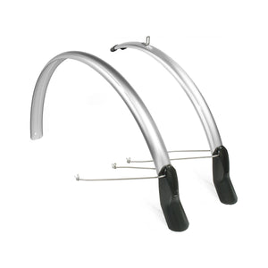 Euro fender scatto spartbordset 51mm - 28 inch zilver