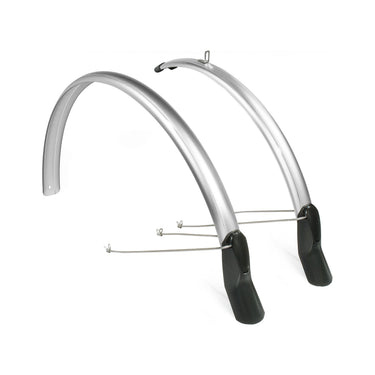 Euro fender scatto spartbordset 51mm - 28 inch zilver
