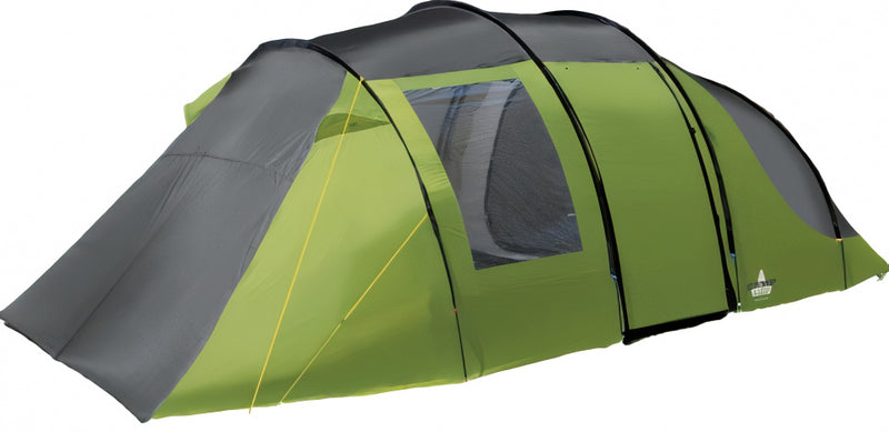 Load image into Gallery viewer, Eurotrail Familietent Montana 6-persoons 640 cm groen grijs
