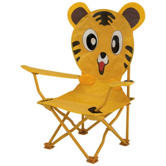 Load image into Gallery viewer, Eurotrail Kinderstoel Tijger 60 x 26 cm polyester staal junior geel
