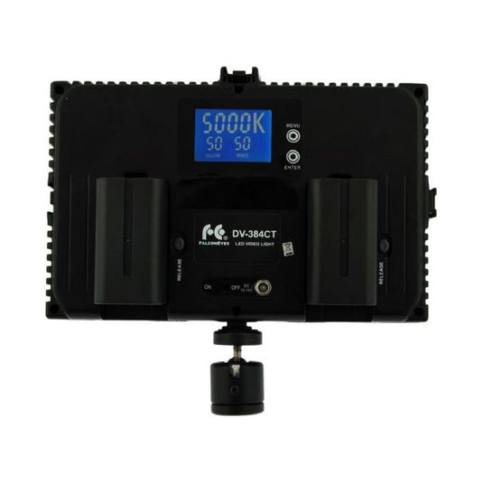 Falcon Eyes Bi-Color LED Lamp Set Dimbaar DV-384CT-K2 incl. Accu
