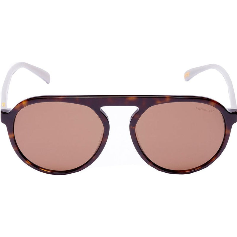 Load image into Gallery viewer, Formula Zonnebril unisex piloot cat.4 donkerbruin bruin
