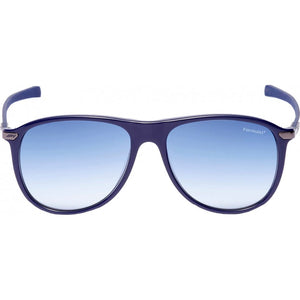 Formula Zonnebril unisex rond cat.4 navy lichtblauw